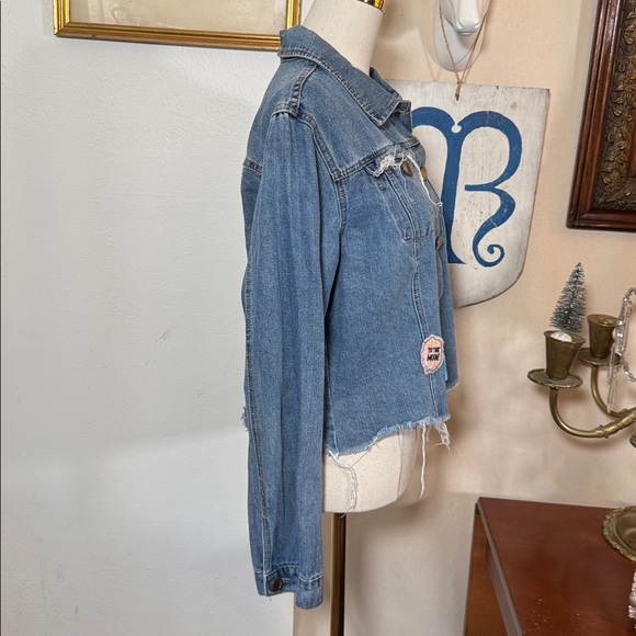 Ashley Stewart Appliqué Denim Jacket - Picture 4 of 6